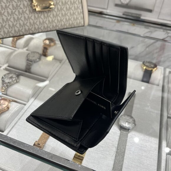 Michael Kors Cooper Pebbled Leather Billfold Wallet With Coin Pouch 36S4LCOF3I - Picture 6 of 8